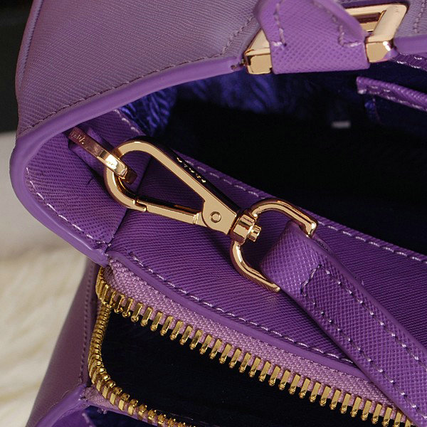 2014 Prada saffiano calfskin tote BN2244 purple